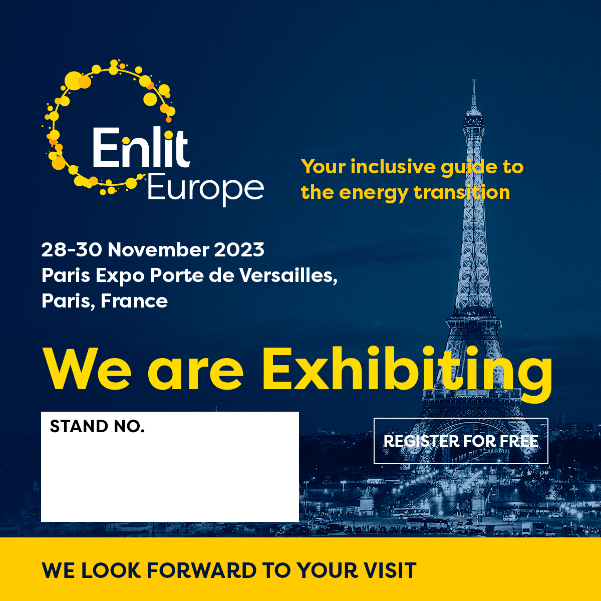 Enlit Europe 2023 Exhibitor banner