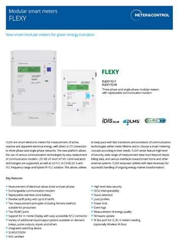 FLEXY modular smart meters