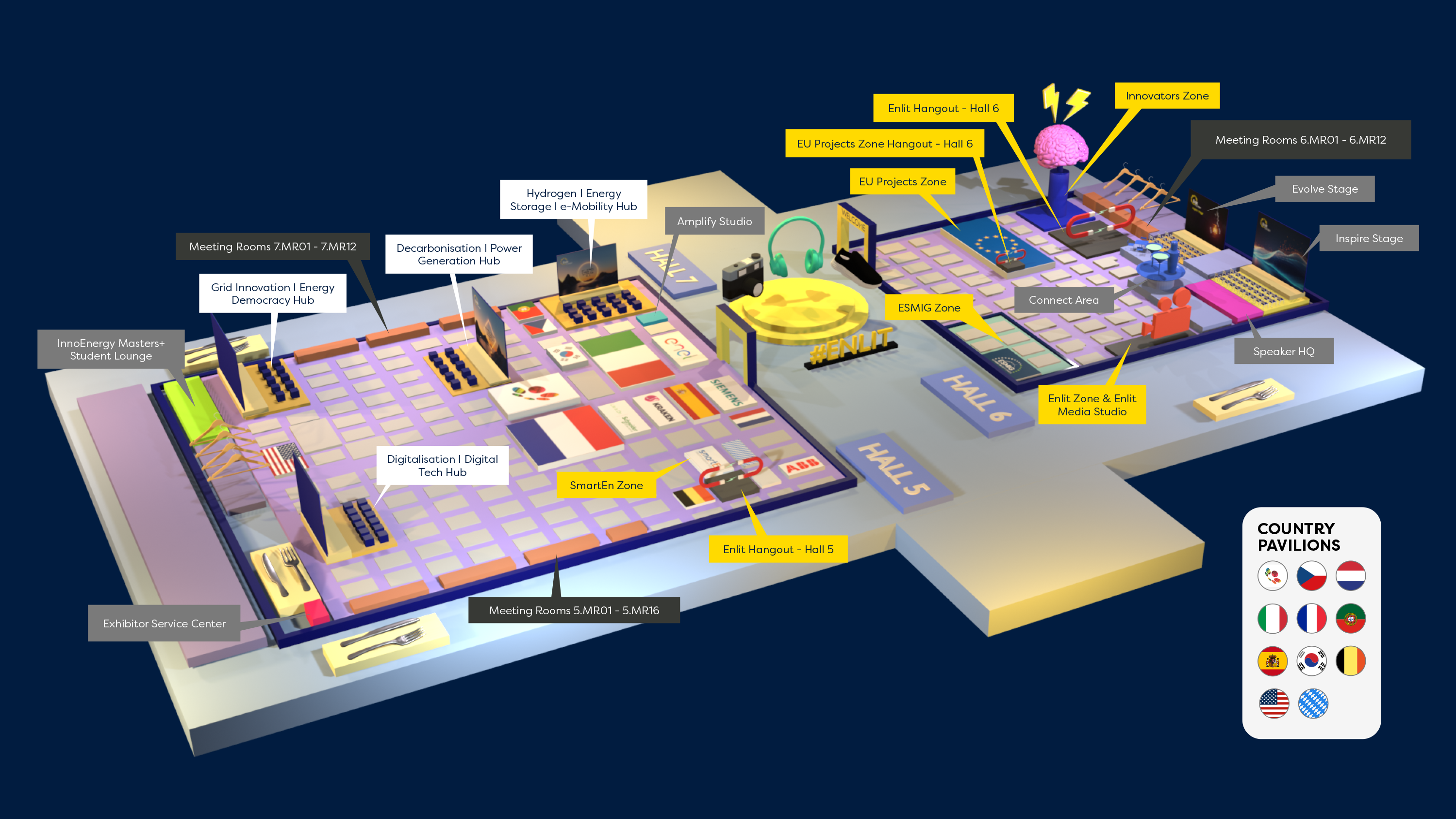 Enlit Europe 2024 floor plan