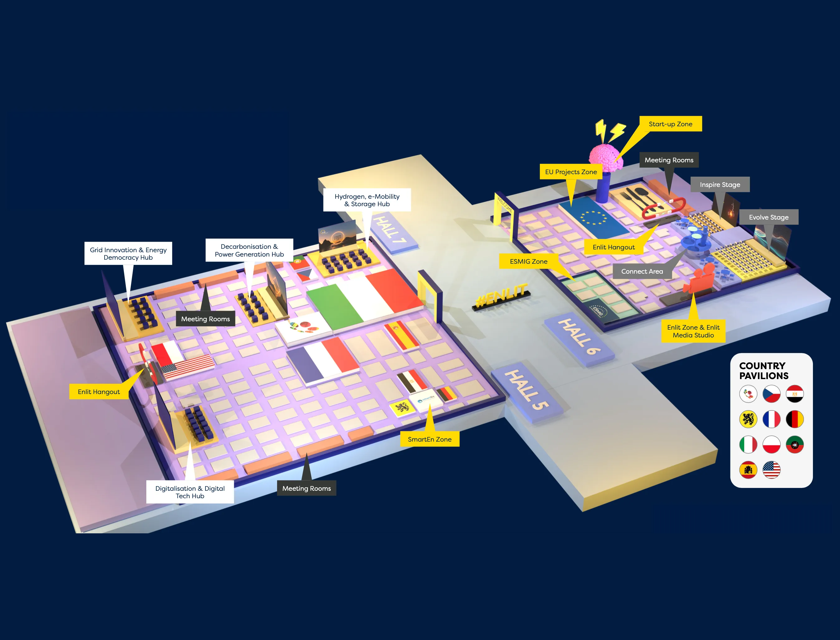 Enlit Europe 2024 floor plan