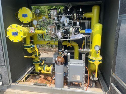 Analysis system for a smart management of gas distribution networks