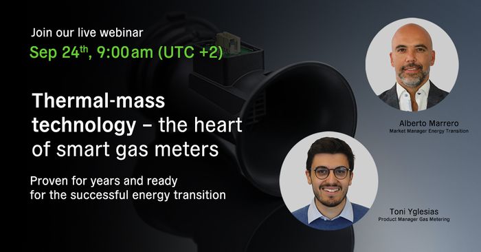 Webinar: Thermal-mass technology - the heart of smart gas meters