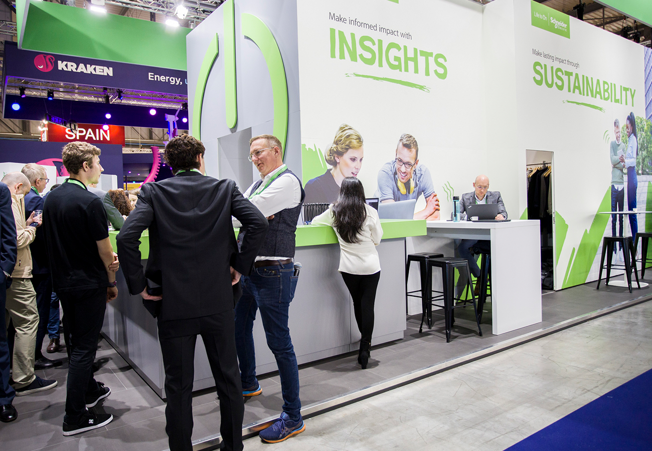 Enlit Europe diamond partner Schneider Electric booth