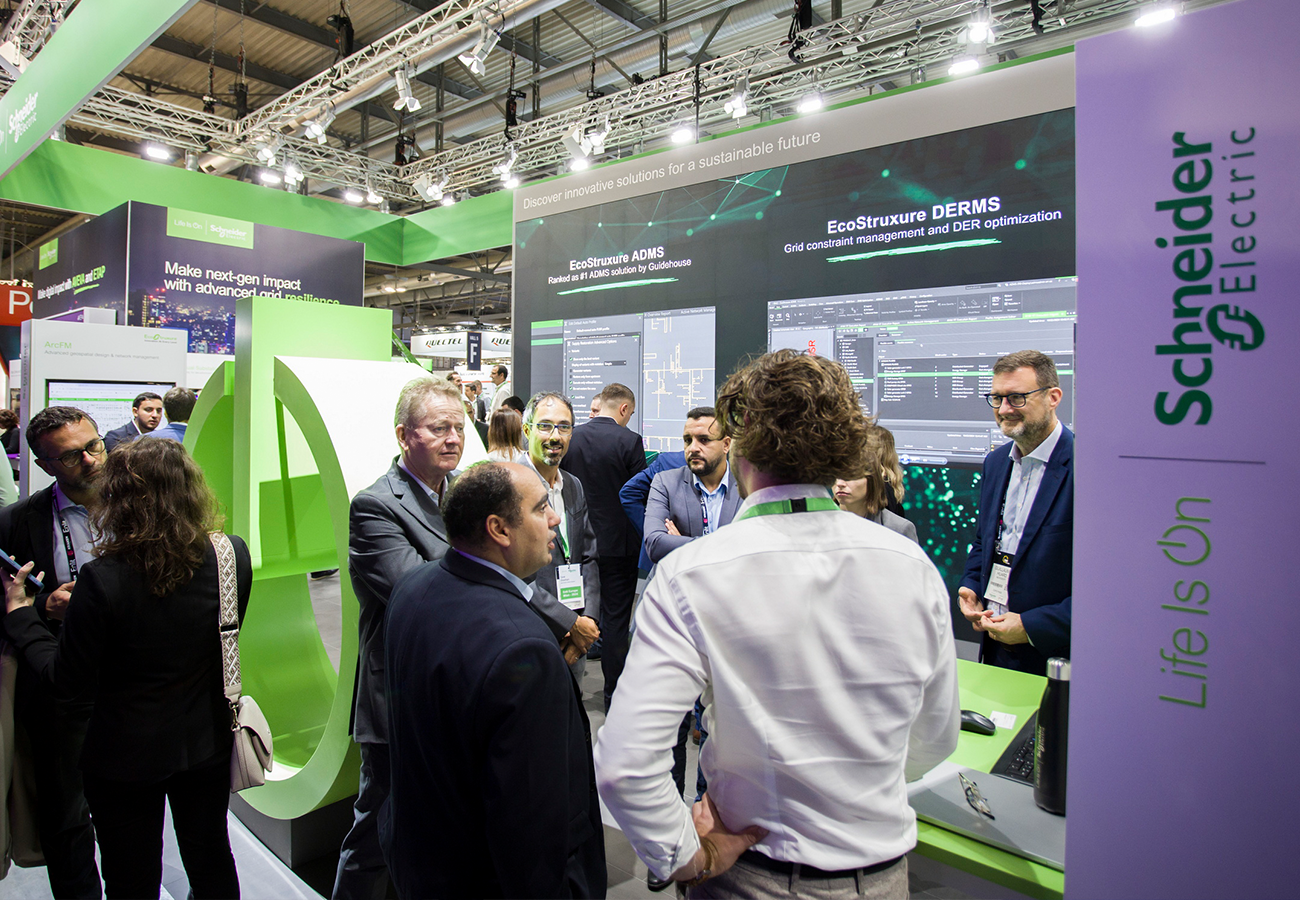 Enlit Europe diamond partner Schneider Electric booth