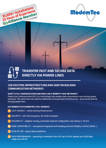 1) PLC Communication (LV & MV)