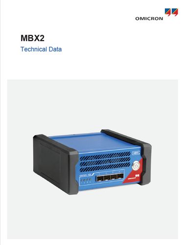 MB2 - Technical Data, OMICRON electronics GmbH