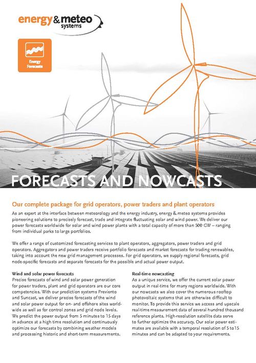 Forecasts and Nowcasts