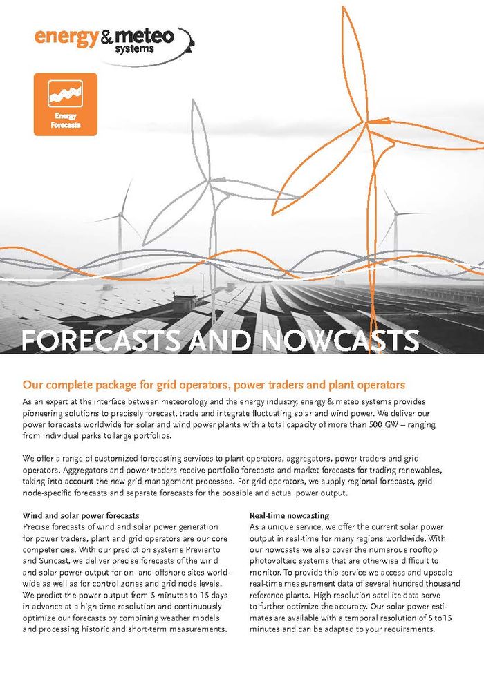 Forecasts and Nowcasts