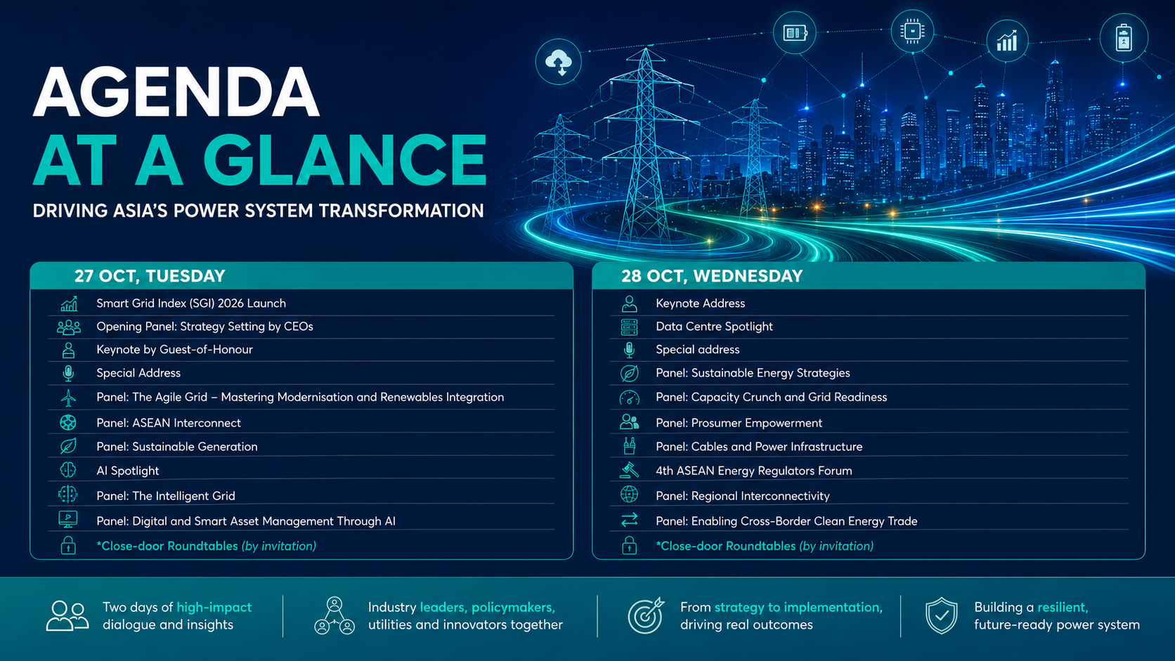 agenda at a glance