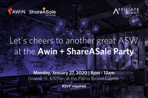 Save The Date: Awin + ShareASale Party is back at #ASW20