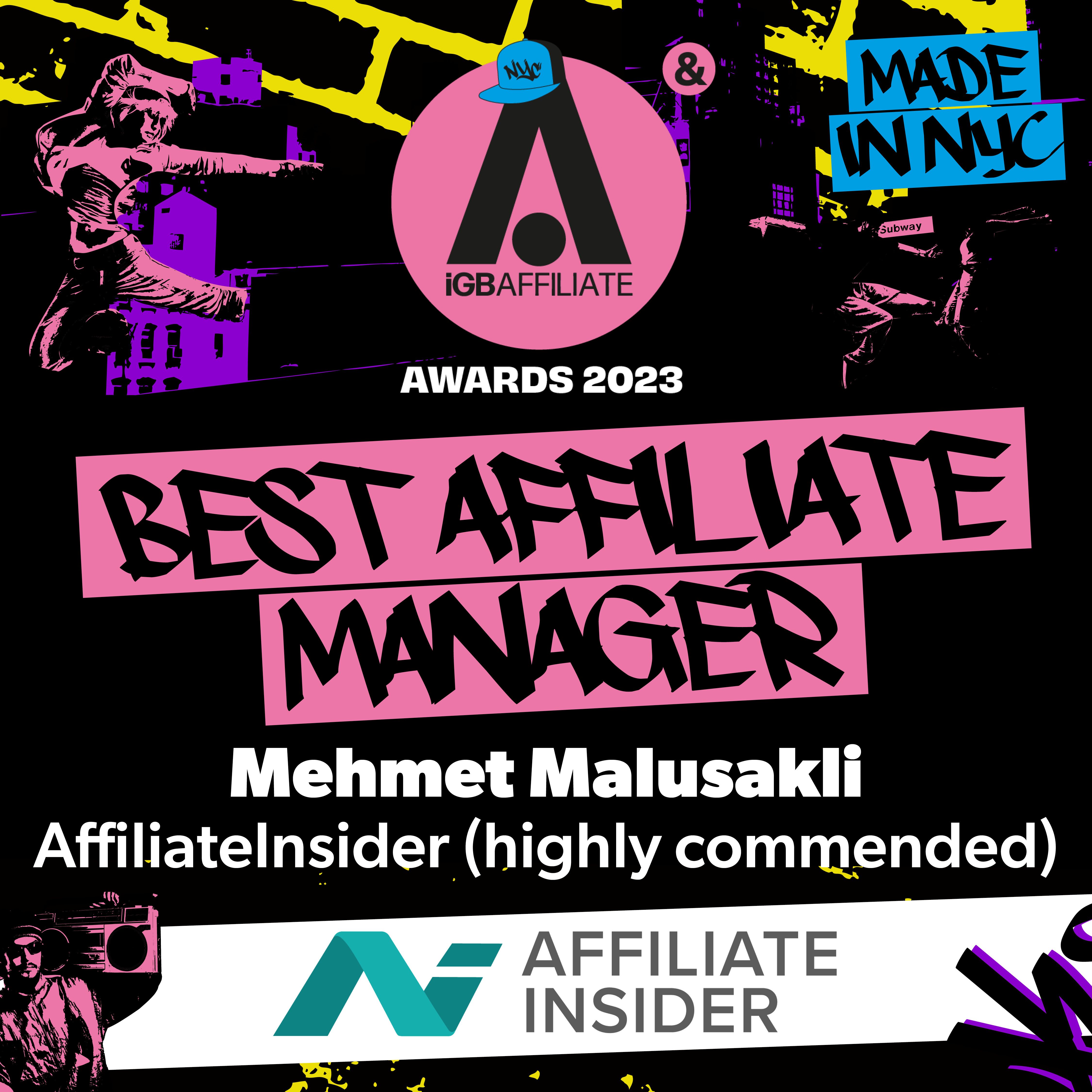 Best Aff Manager commended