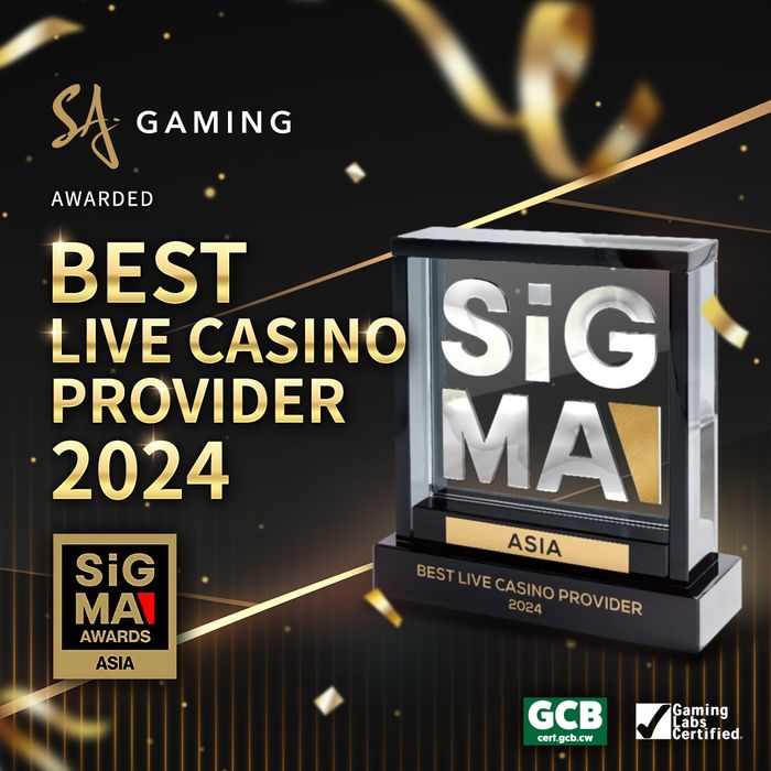 SA Gaming awarded “Best Live Casino Provider” at SiGMA Asia Awards 2024