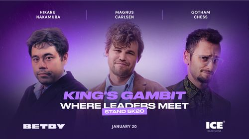 Chess superstars Carlsen, Nakamura, and GothamChess join BETBY at ICE Barcelona