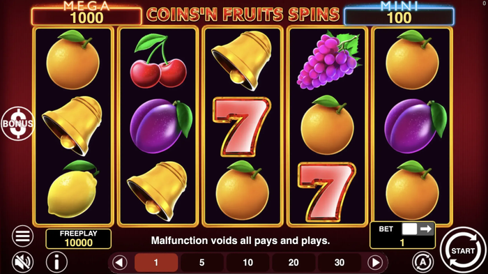 Coins'n Fruits Spins