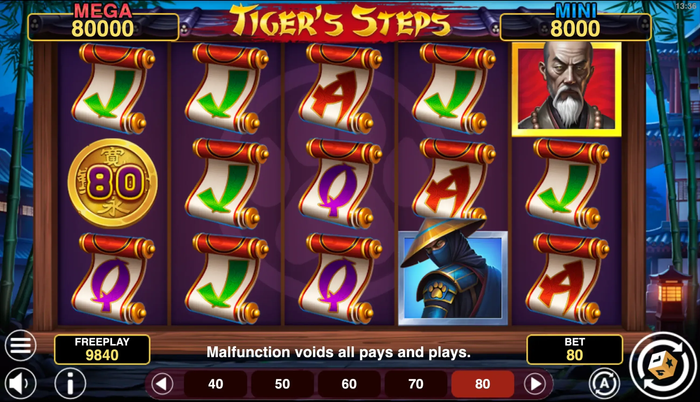 Tiger's Steps Hold And Win