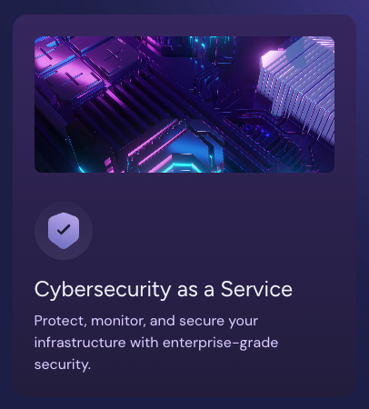 Cybersecurity as a service 
