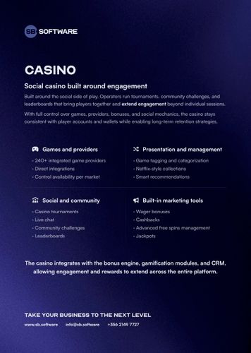 CASINO - Social casino built around engagement