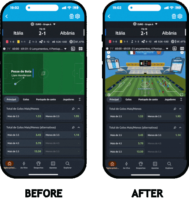 3D live tracker widget