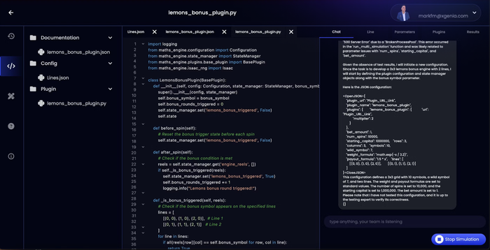Input Volatility & RTP, output a Maths Engine with BLAZE