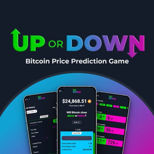 UP or DOWN Bitcoin Price Prediction Betting - $5 Free Play To Try