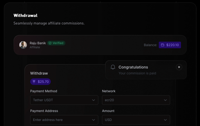 AFFILIATE NETWORK SOLUTION