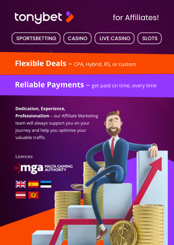 Tonybet for Affiliates!