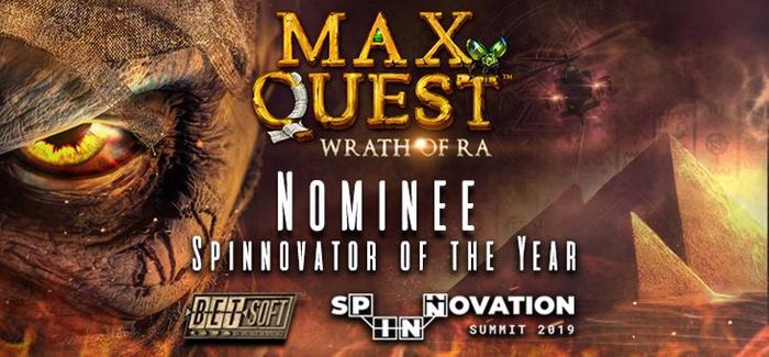 Max Quest: Wrath of Ra Shortlisted for Exclusive Spinnovator of the Year Award