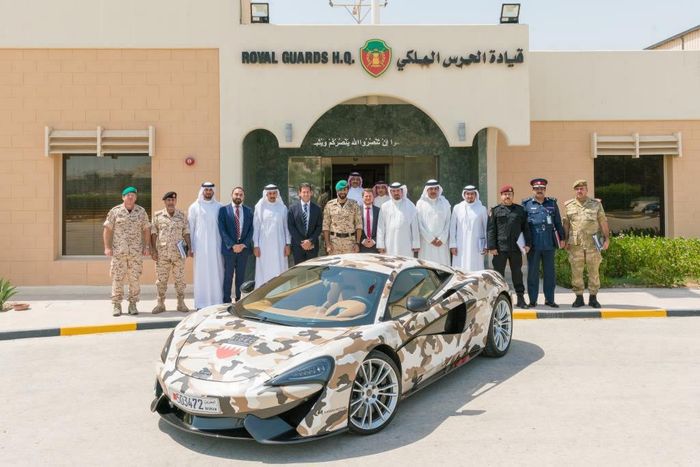 Exclusive Mclaren 570s Presented To Hh Shaikh Nasser Bin Hamad Al Khalifa To Celebrate The Inaugural Bidec 2017 Bidec 2021 Bahrain S Premier International Tri Service Defence Show