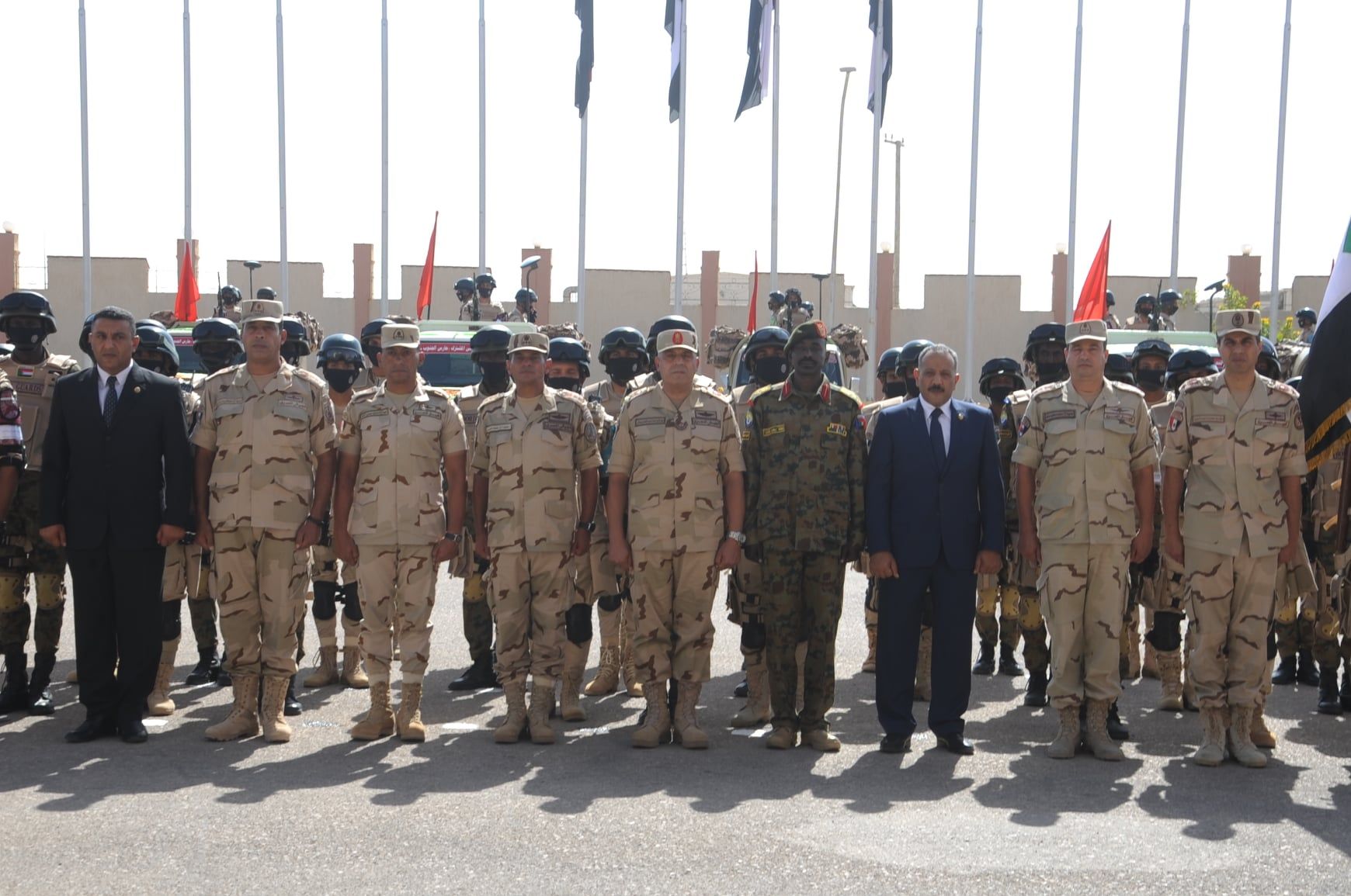 استمرار فعاليات التدريب المصري السوداني المشترك حارس الجنوب ــ 1