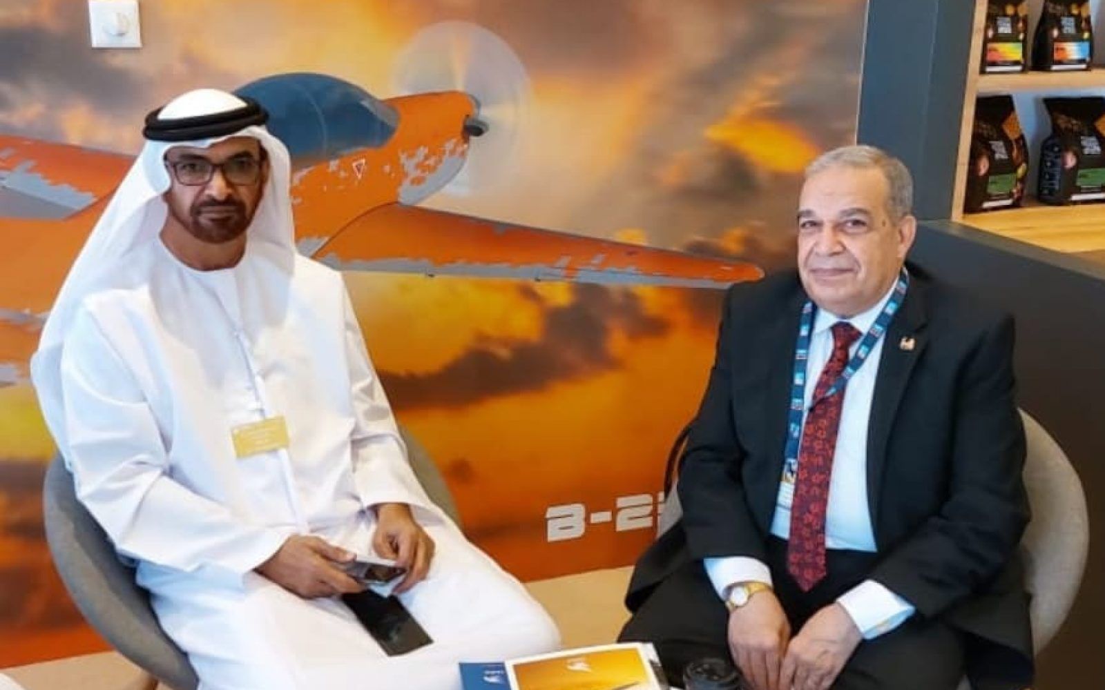 وزير الإنتاج الحربي يحضر افتتاح معرض دبي للطيران 2021