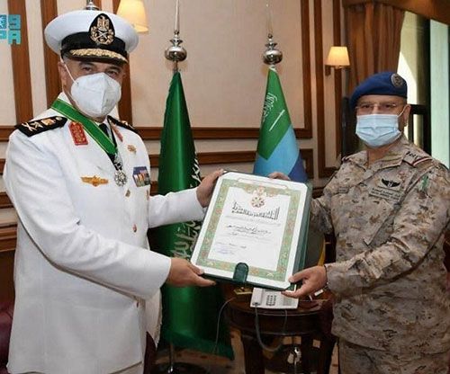 Saudi Chief of General Staff Receives Egyptian Navy Commander