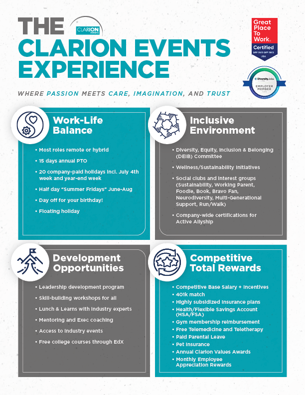 Clarion Events Employee Value Prop