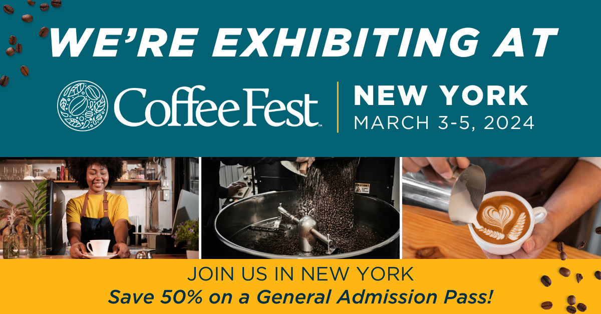 We're Exhibiting at Coffee Fest New York - 1200x628