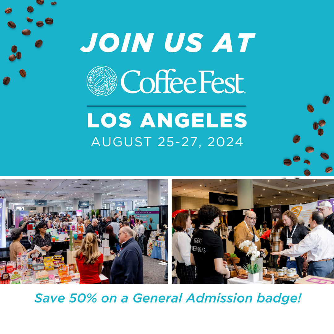 We're Exhibiting at Coffee Fest LA - 1080x1080