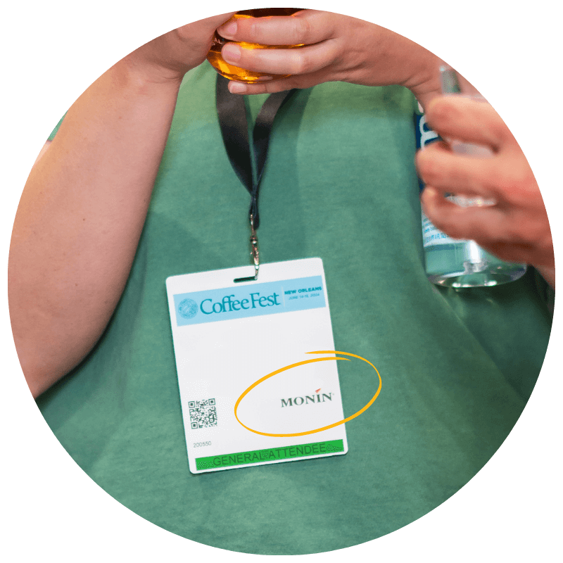 Sponsored logo on Attendee Badge