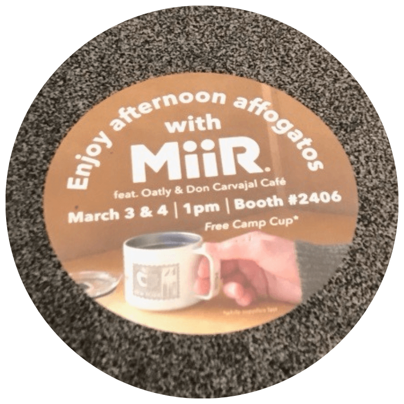 MiiR floor sticker