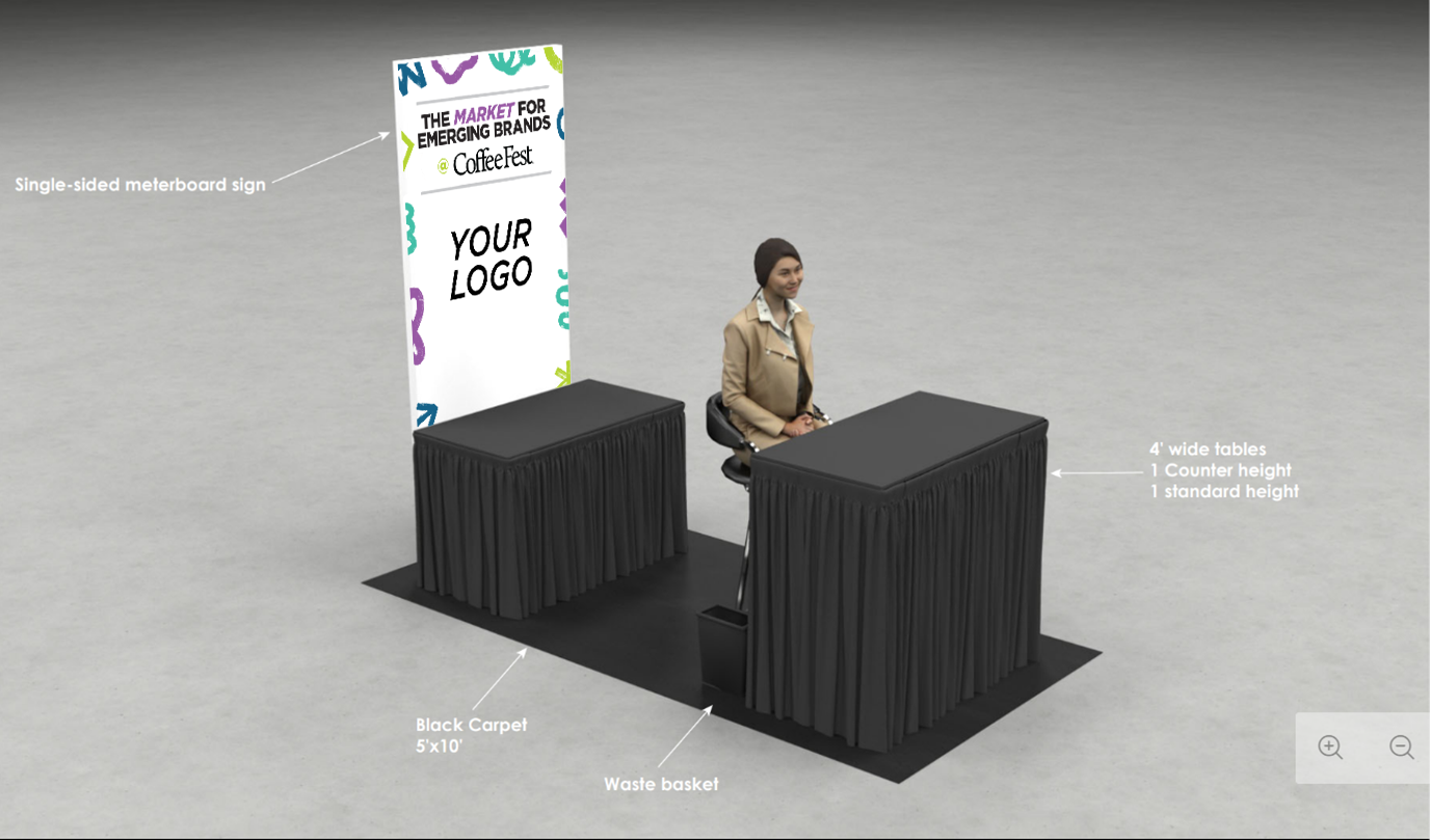 Rendering of the Market for Emerging Brands at Coffee Fest