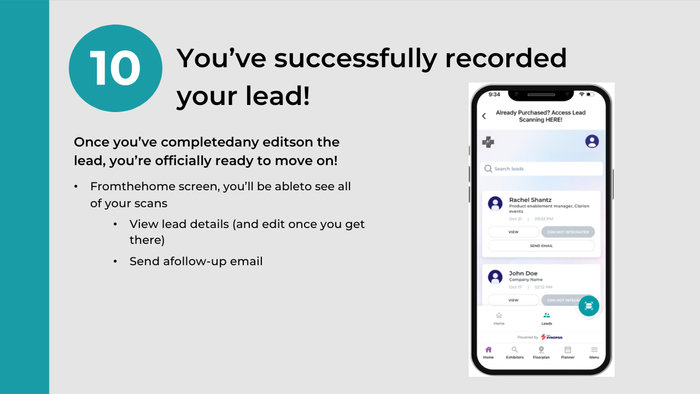 You've successfully recorded your lead!