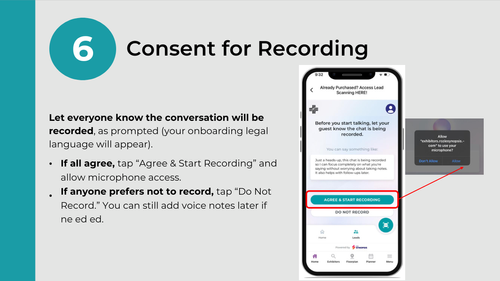 Consent for Recording