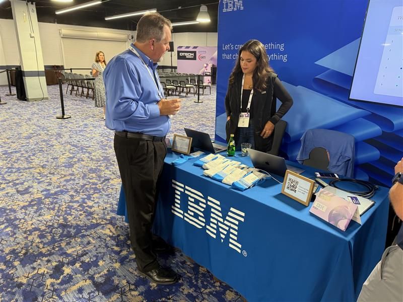 IBM booth at tradeshow 