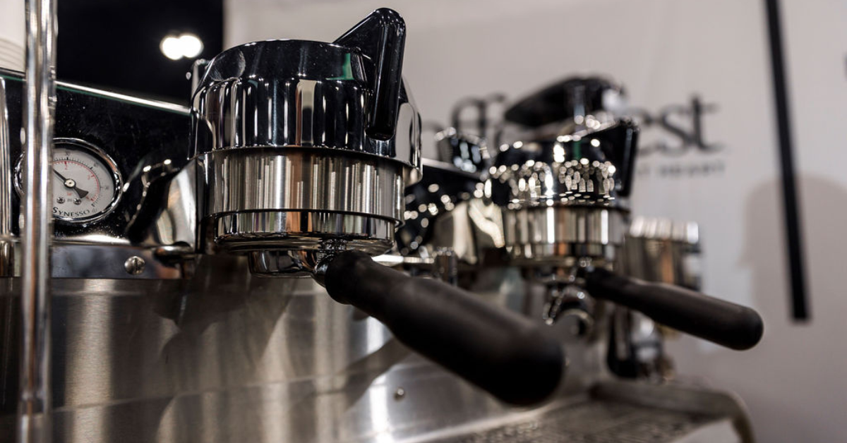 Espresso machine in the Tech Lab at Coffee Fest