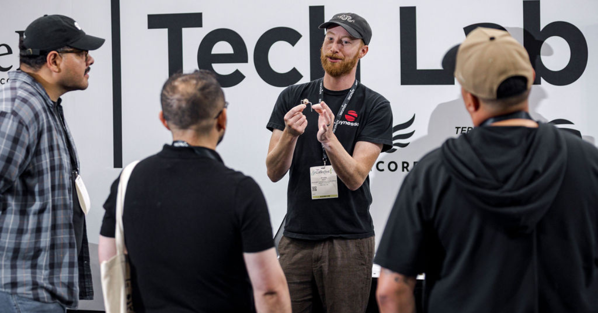 Session happening in the Tech Lab at Coffee Fest