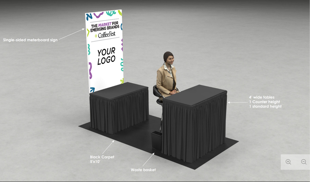 Rendering of the Market for Emerging Brands at Coffee Fest