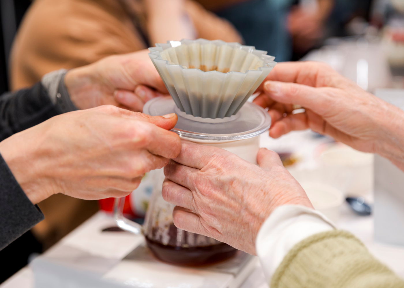 Pour-over hands-on session