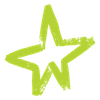 Lime Green Star