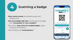 Scanning a badge