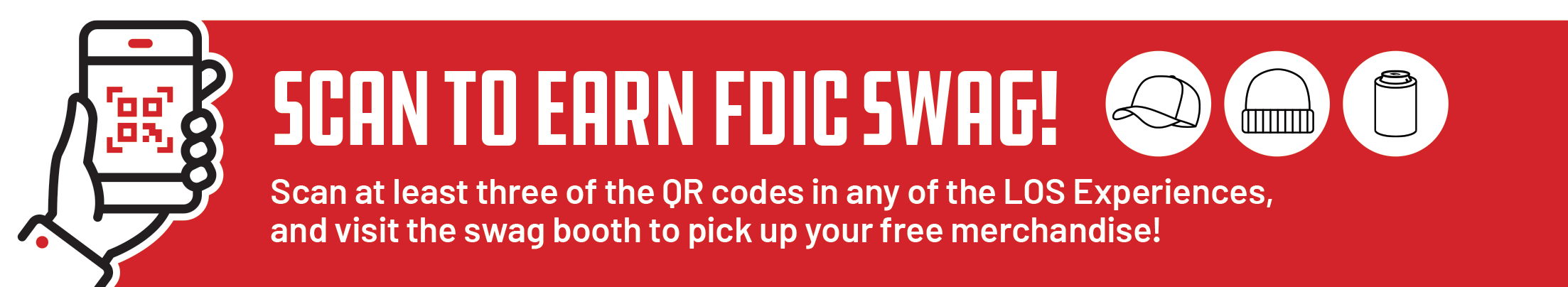 Scan to Earn FDIC Swag!