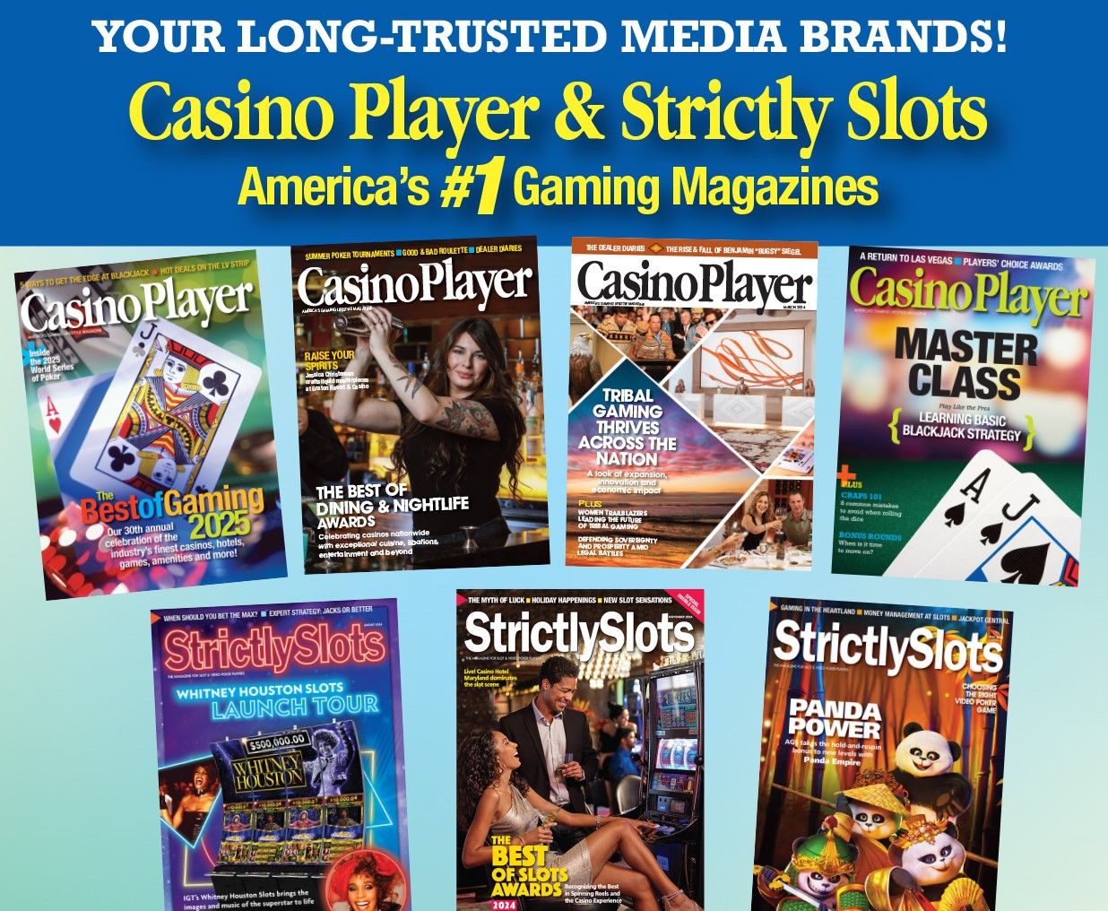 Casino Player Strictly Slots ad