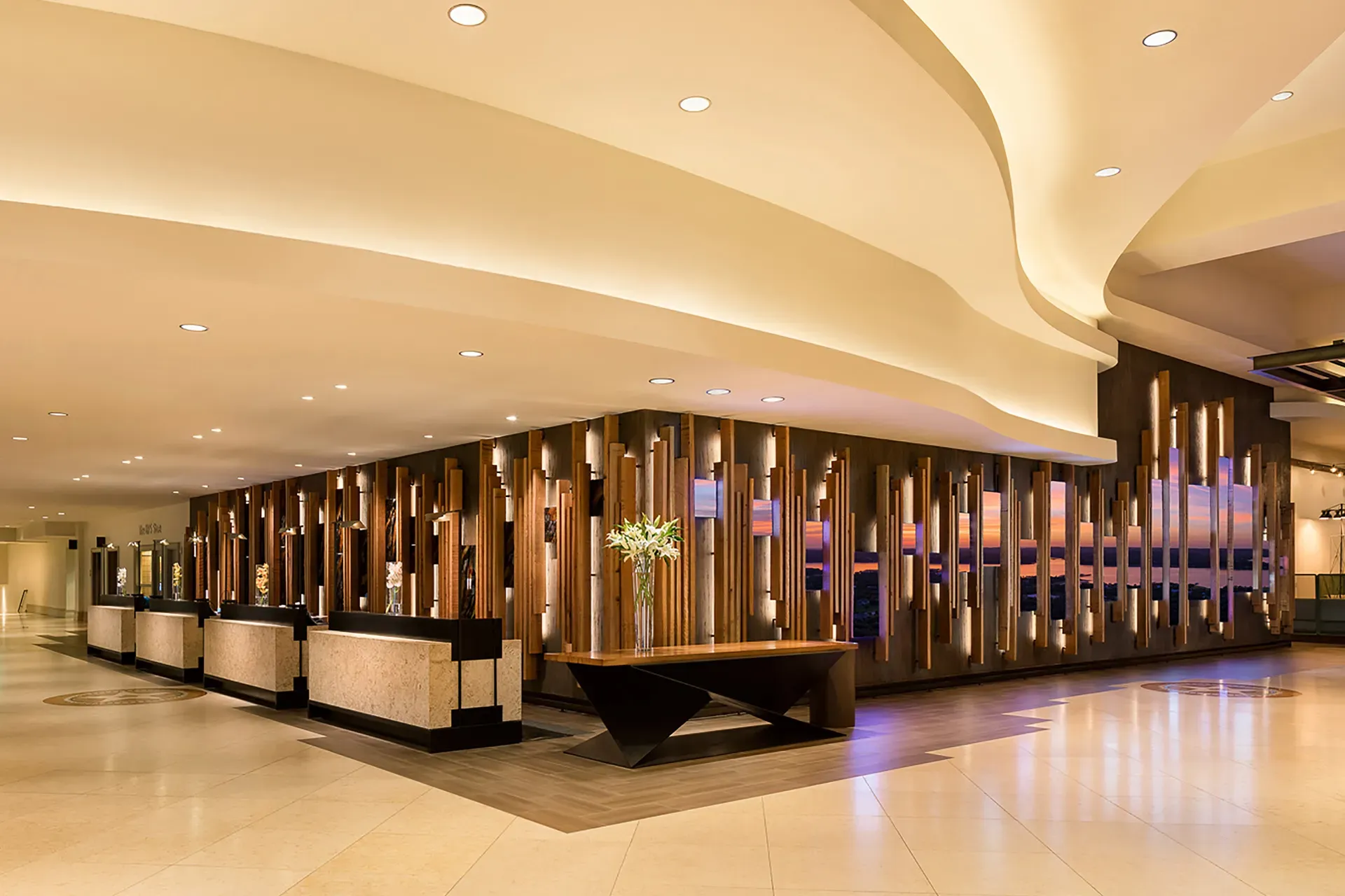 Lobby Area at Hilton Austin