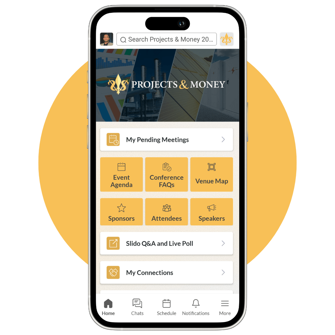 Projects & Money event in the Infocast Events App